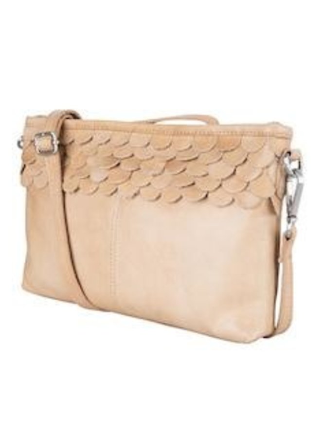 small beige bag