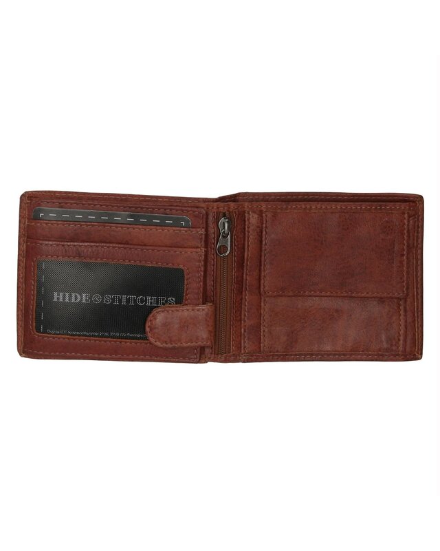 HIDE & STITCHES PORTEMONNEE BRUIN