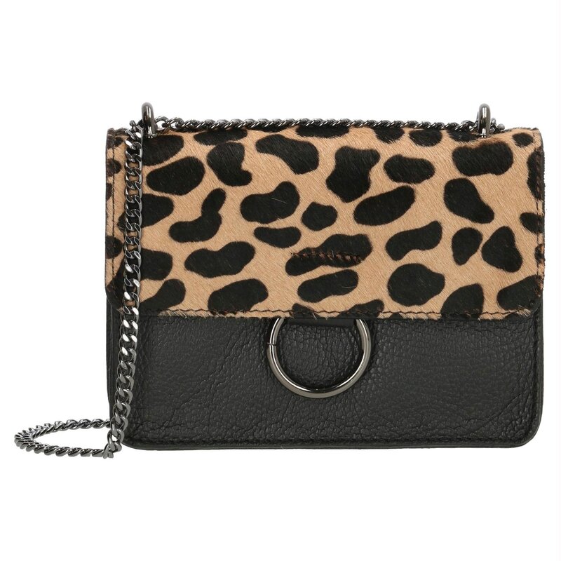 CHARM ELISA CROSSBODY LEOPARD ZWART