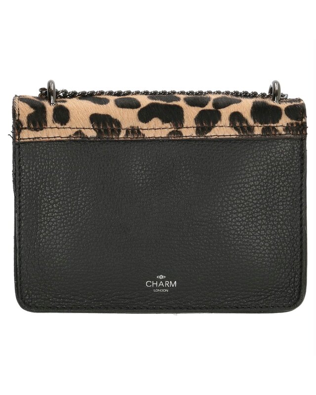 CHARM ELISA CROSSBODY LEOPARD ZWART