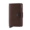 SECRID MINIWALLET METALLIC BRUIN