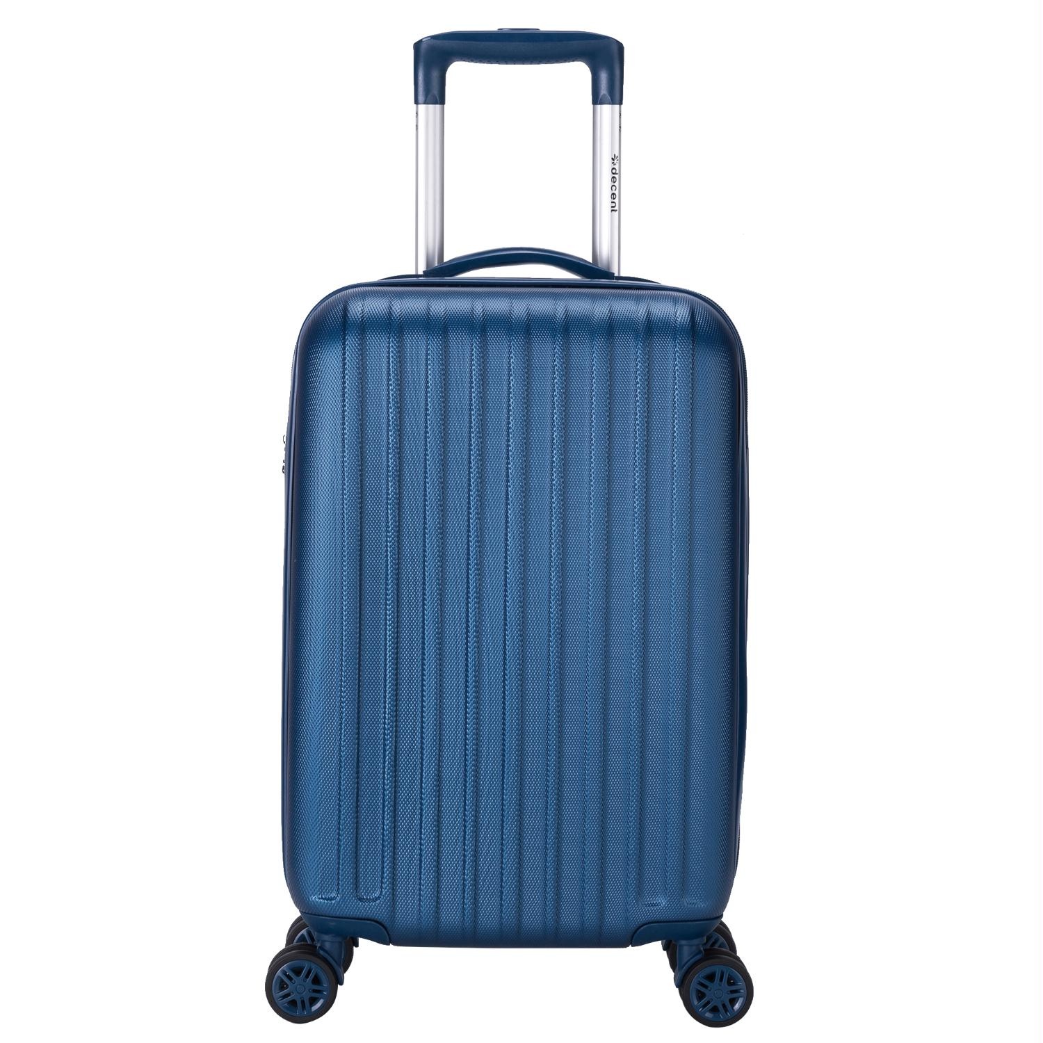 Decent Tranporto-One Handbagage Koffer - 55 cm - TSA slot - Dark Blue