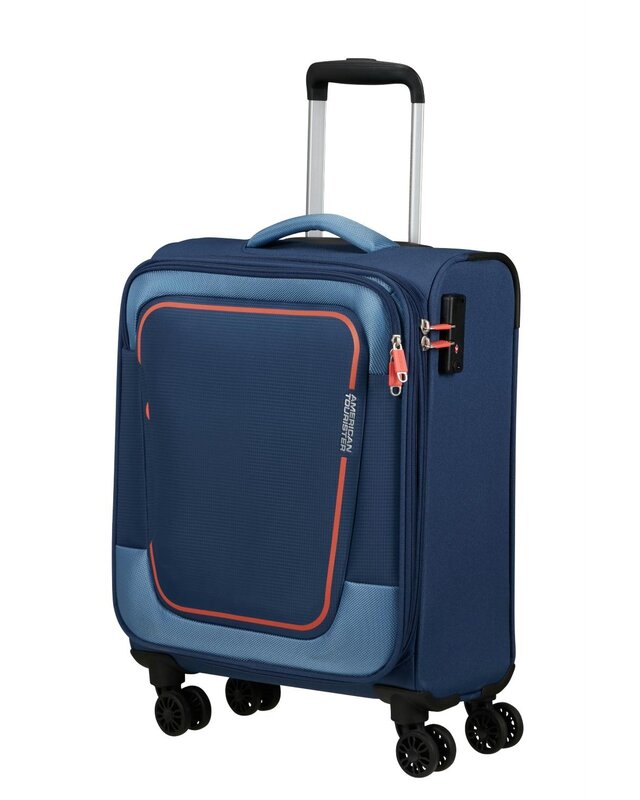 AMERICAN TOURISTER PULSONIC SPINNER 55/20 EXP TSA NAVY