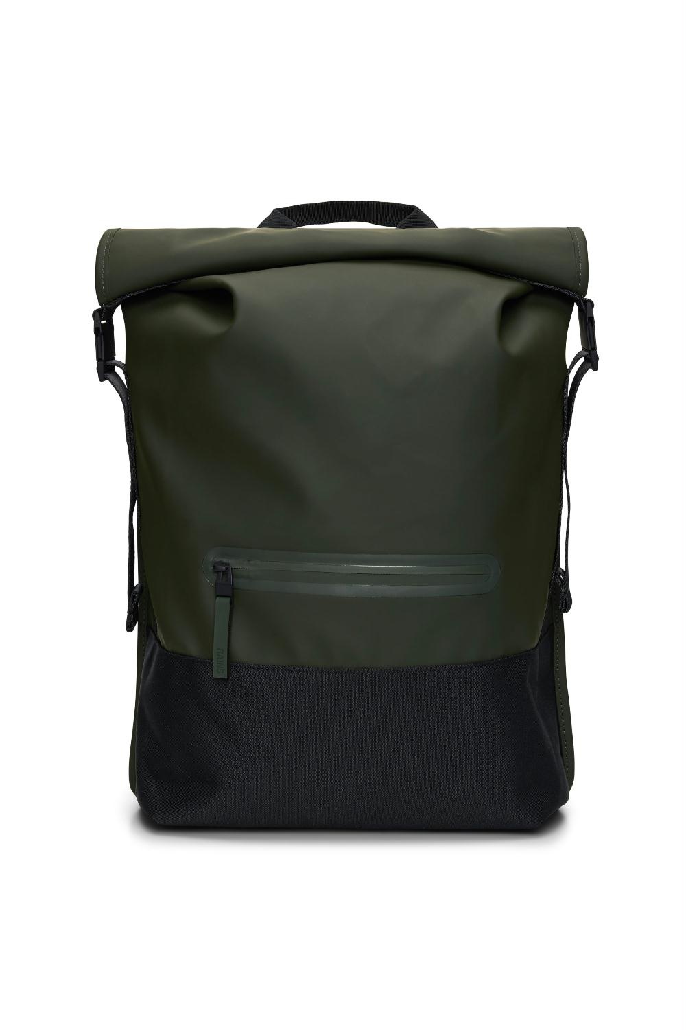 RAINS TRAIL ROLLTOP BACKPACK GREEN