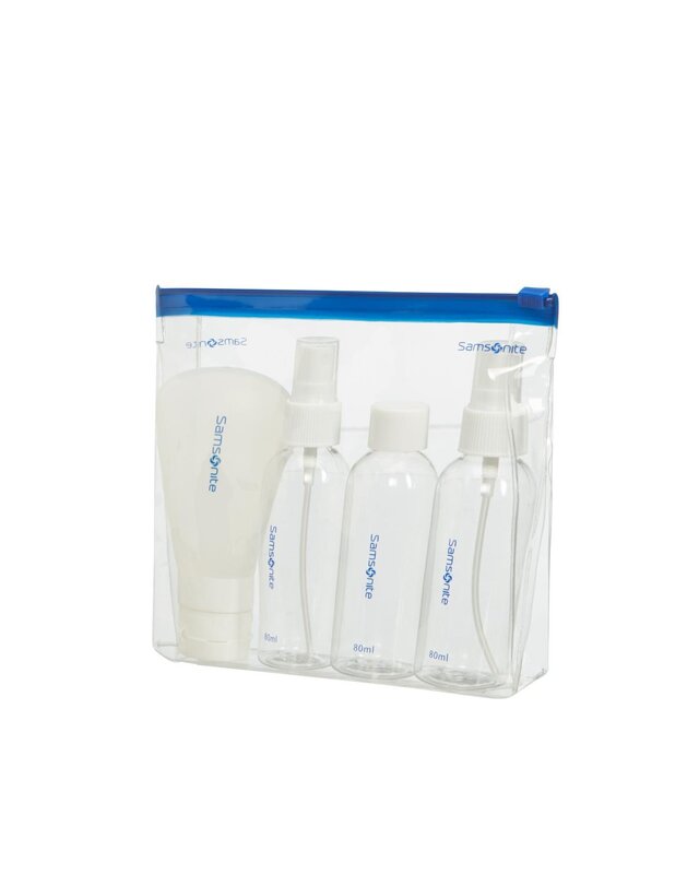 SAMSONITE SAMSONITE BOTTLE SET PACK OF 4 TRANSLUCE