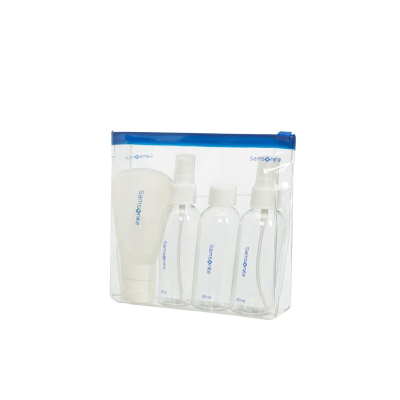 SAMSONITE SAMSONITE BOTTLE SET PACK OF 4 TRANSLUCE