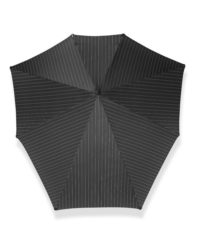 SENZ SENZ XXL STICK STORM UMBRELLA PIN STRIPES BLACK