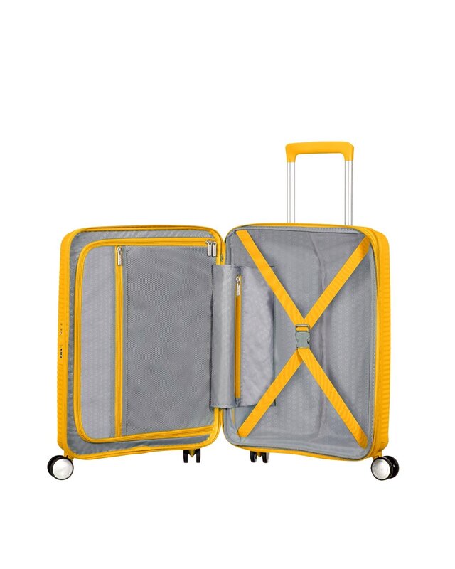 AMERICAN TOURISTER Soundbox 55 cm Spinner Exp Golden Yellow