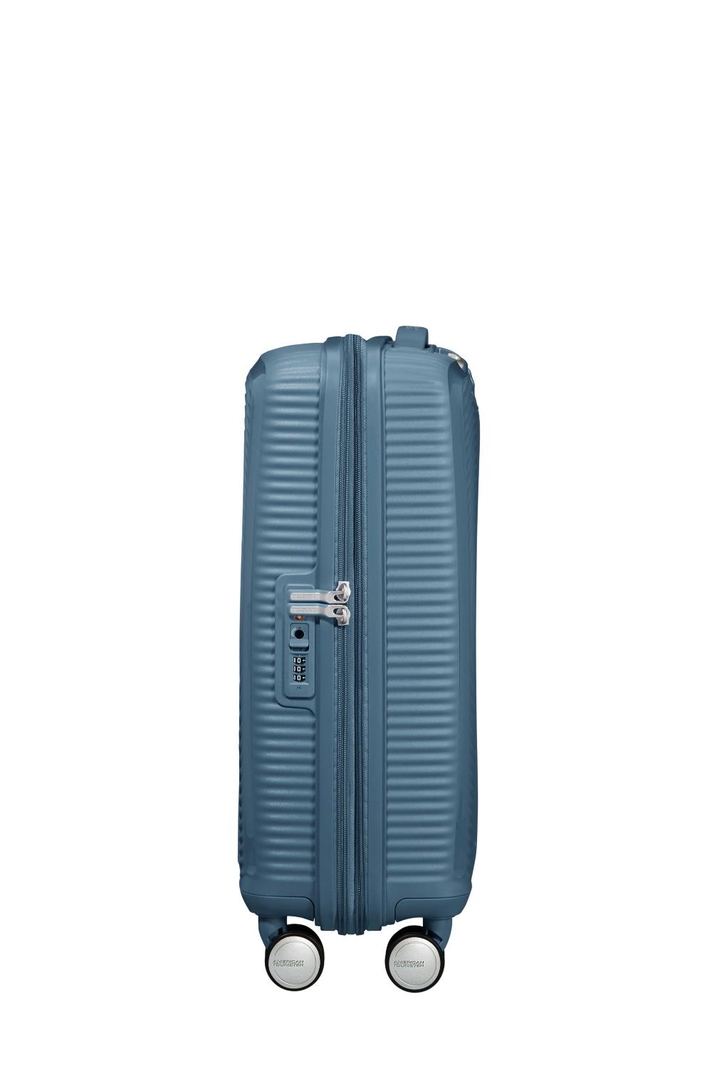 AMERICAN TOURISTER Soundbox 55 cm Spinner Exp Stone Blue