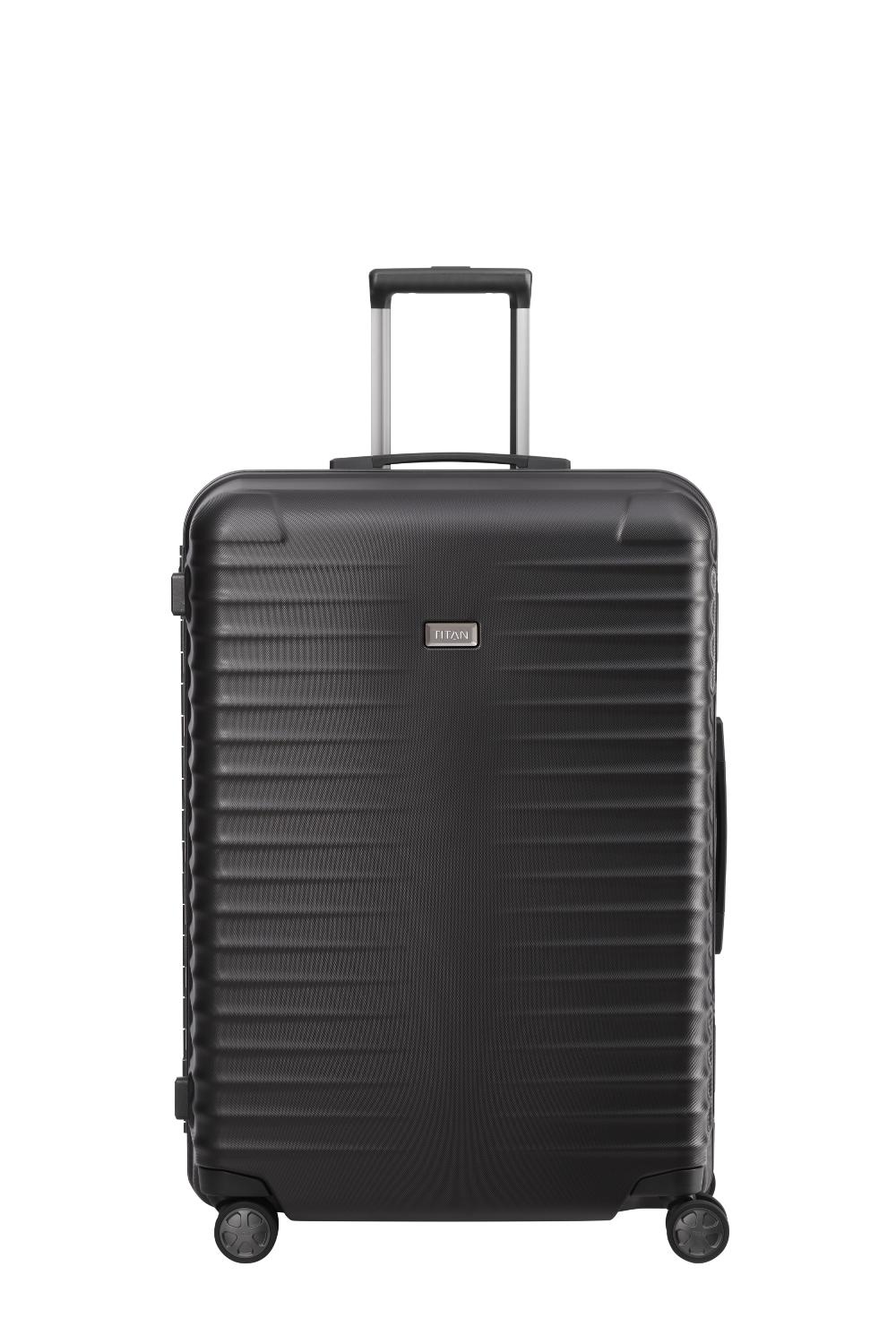 Travelite ORLANDO 4w Trolley L 95L Verde - Valigia Morbida Estensibile Con Ruote Silenziose E Serratura