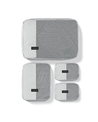 KAPTEN & SON PACKING CUBES SET LARGE ALL BLACK