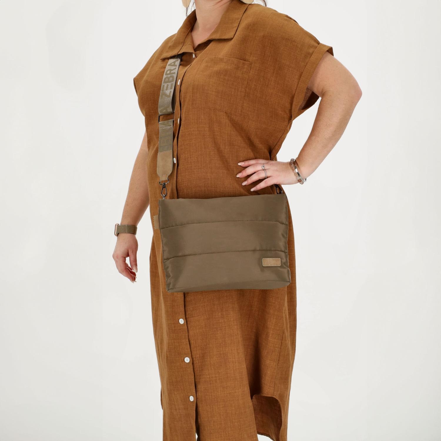 ZEBRA ELSKE SCHOUDERTAS M TAUPE Koffershop
