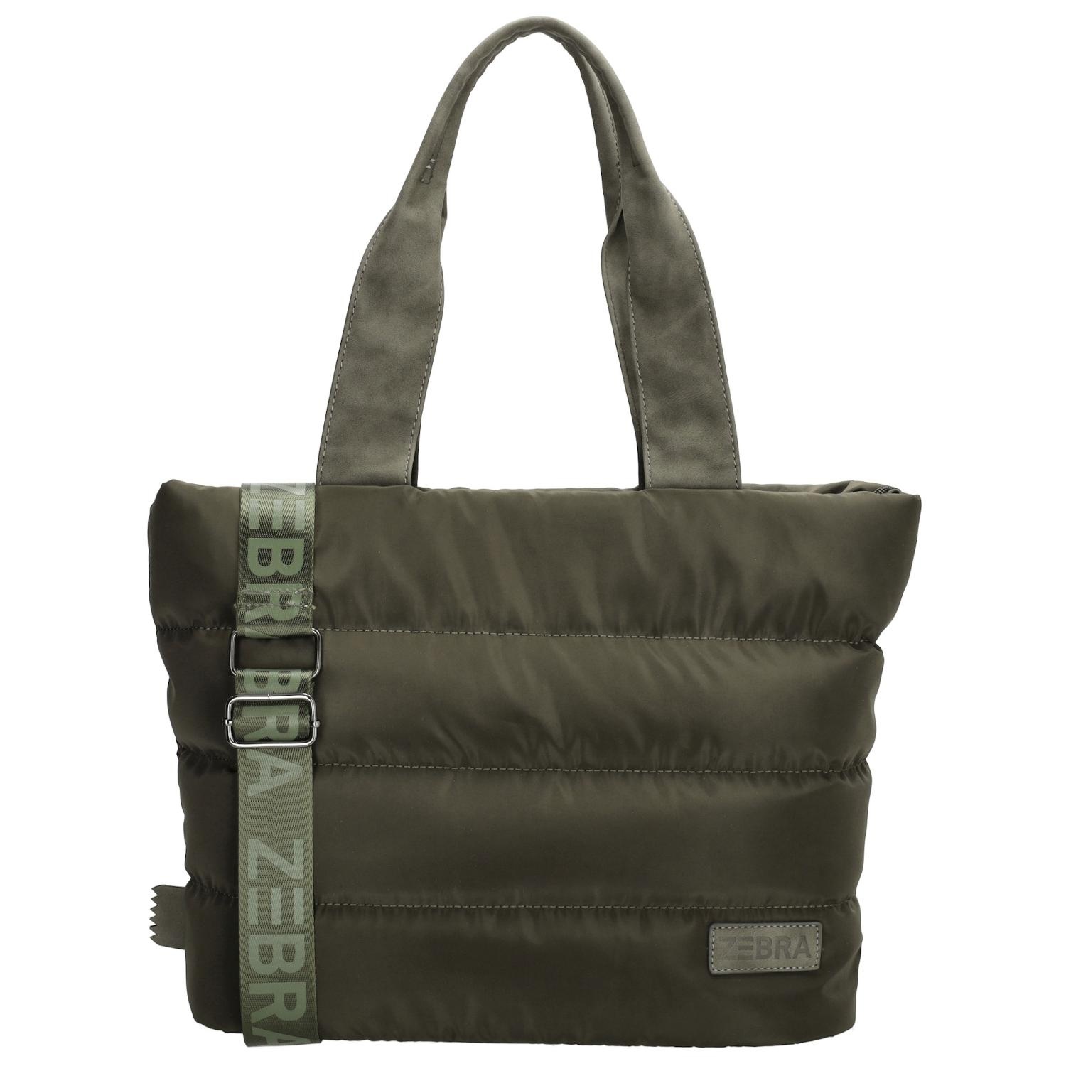 ZEBRA ELSKE - SHOPPER M OLIVE