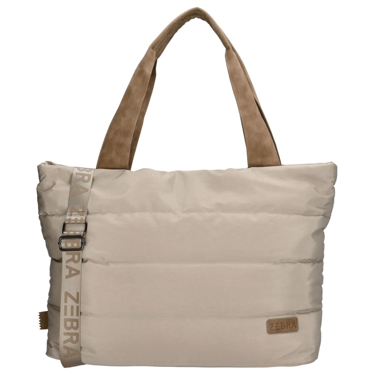 ZEBRA ELSKE SHOPPER L LICHT TAUPE Koffershop