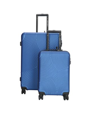 ENRICO BENETTI Louisville 2-delige Kofferset STAAL BLAUW