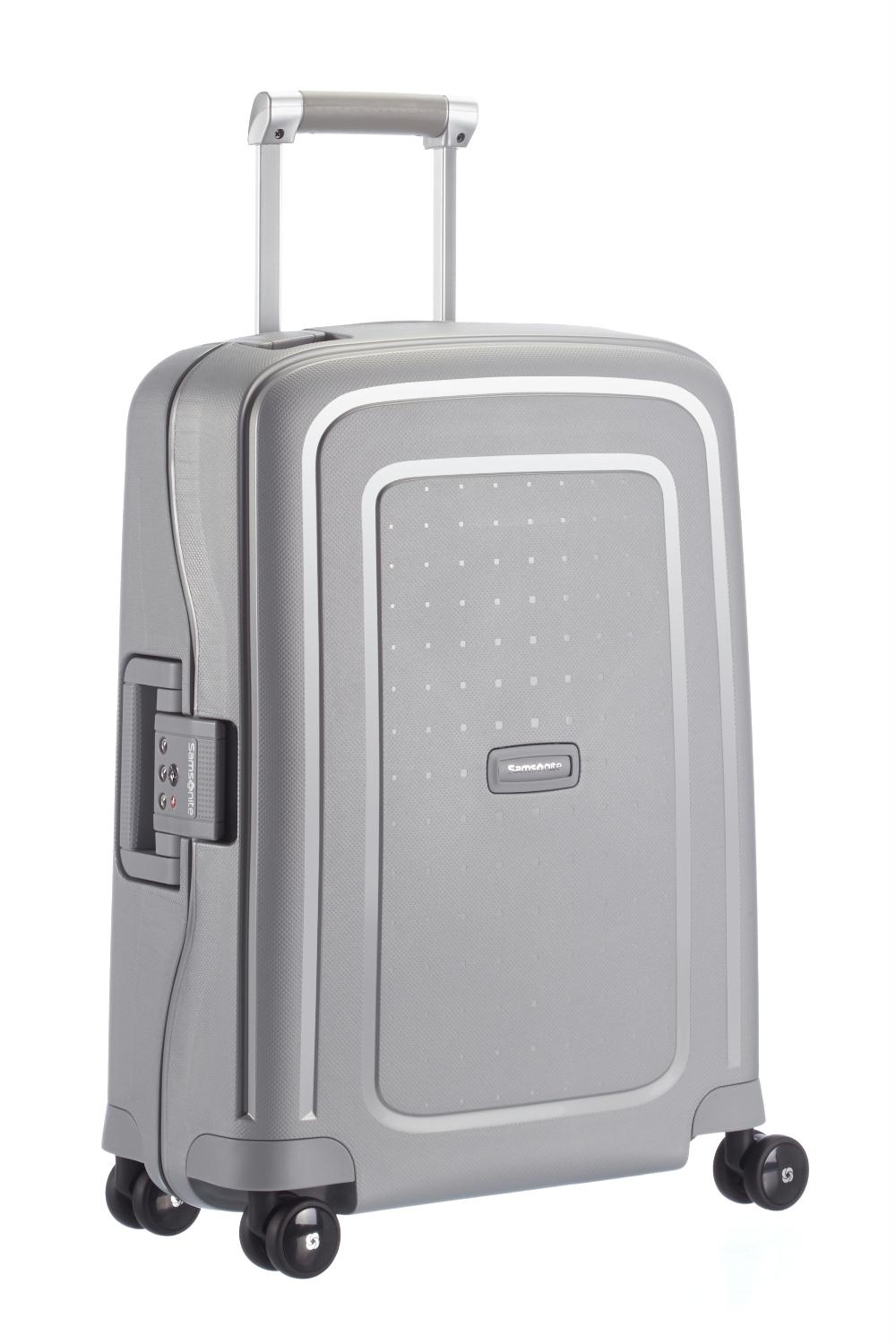 Samsonite S&apos;cure Spinner 55cm ZILVER