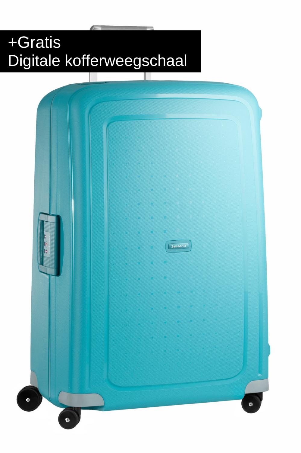 Samsonite S&apos;cure Spinner 75cm AQUA BLUE