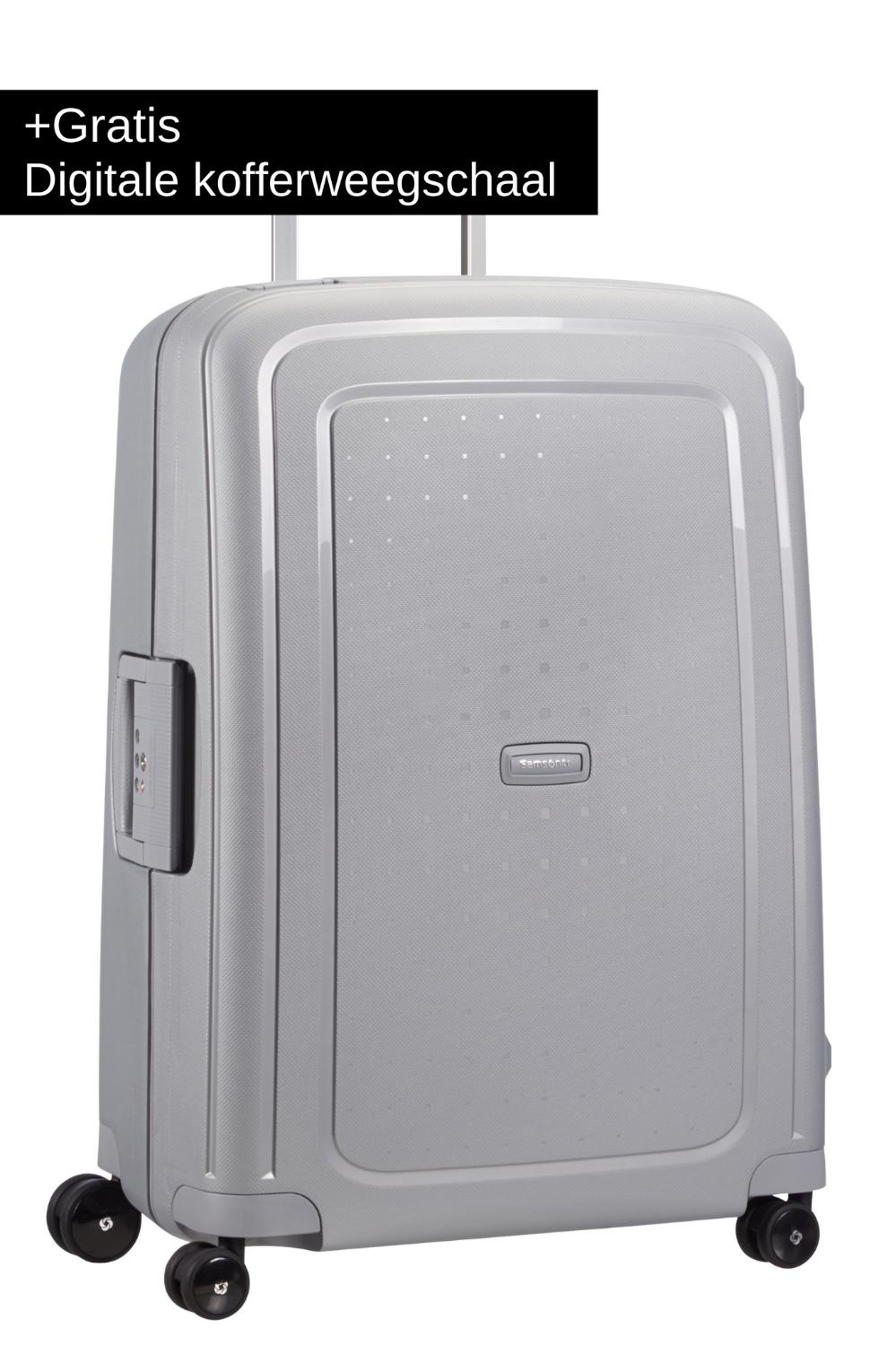 Samsonite S&apos;cure Spinner 75cm ZILVER