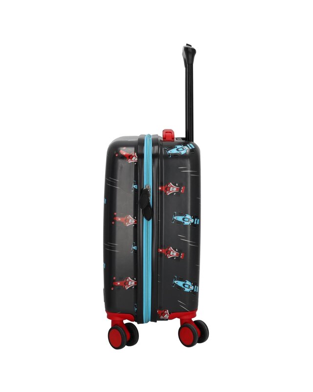 ZEBRA TRENDS Travel Kinderkoffer Raceauto Zwart