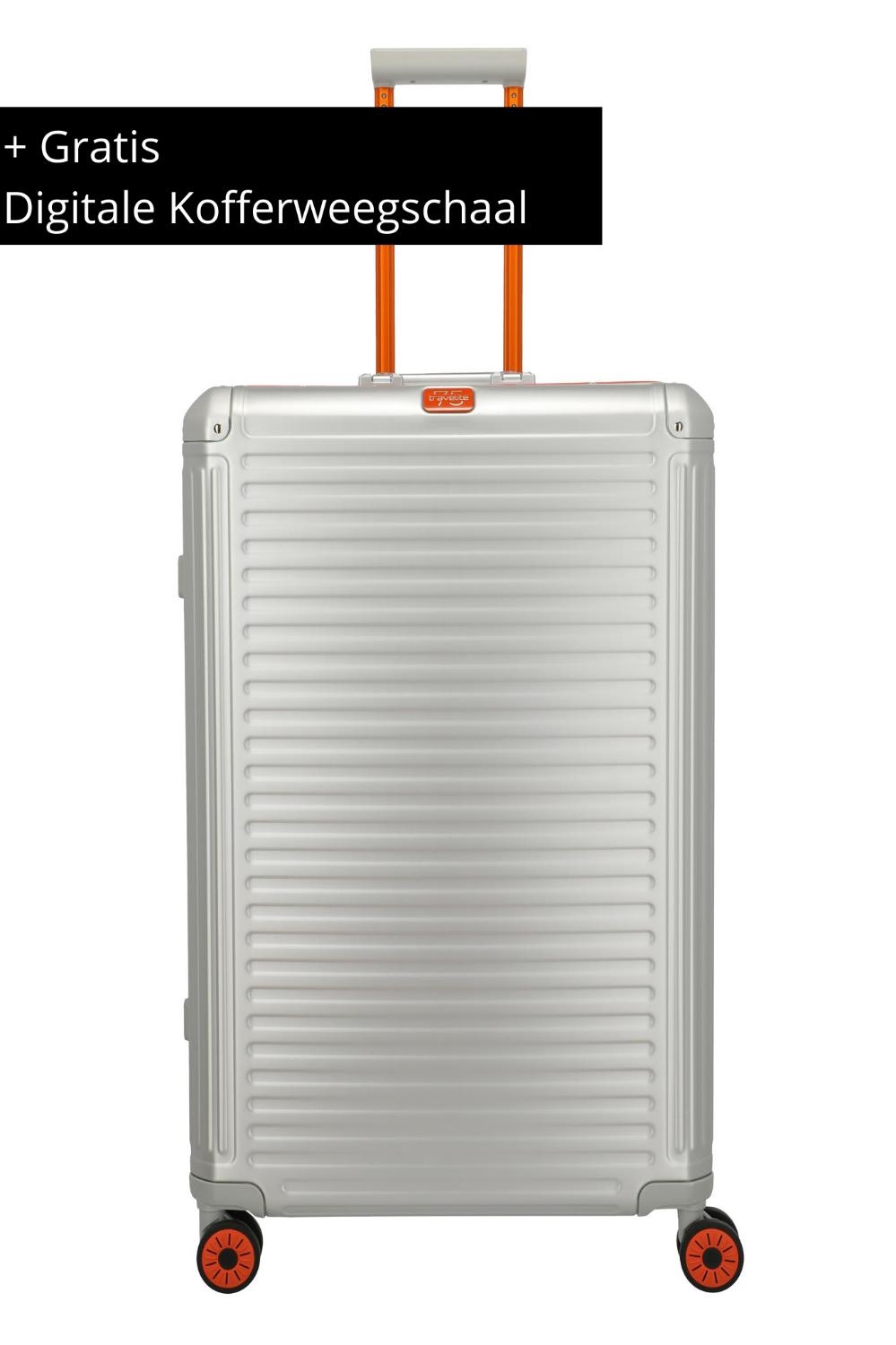 Next 4W Trolley L Silver Orange - Koffershop
