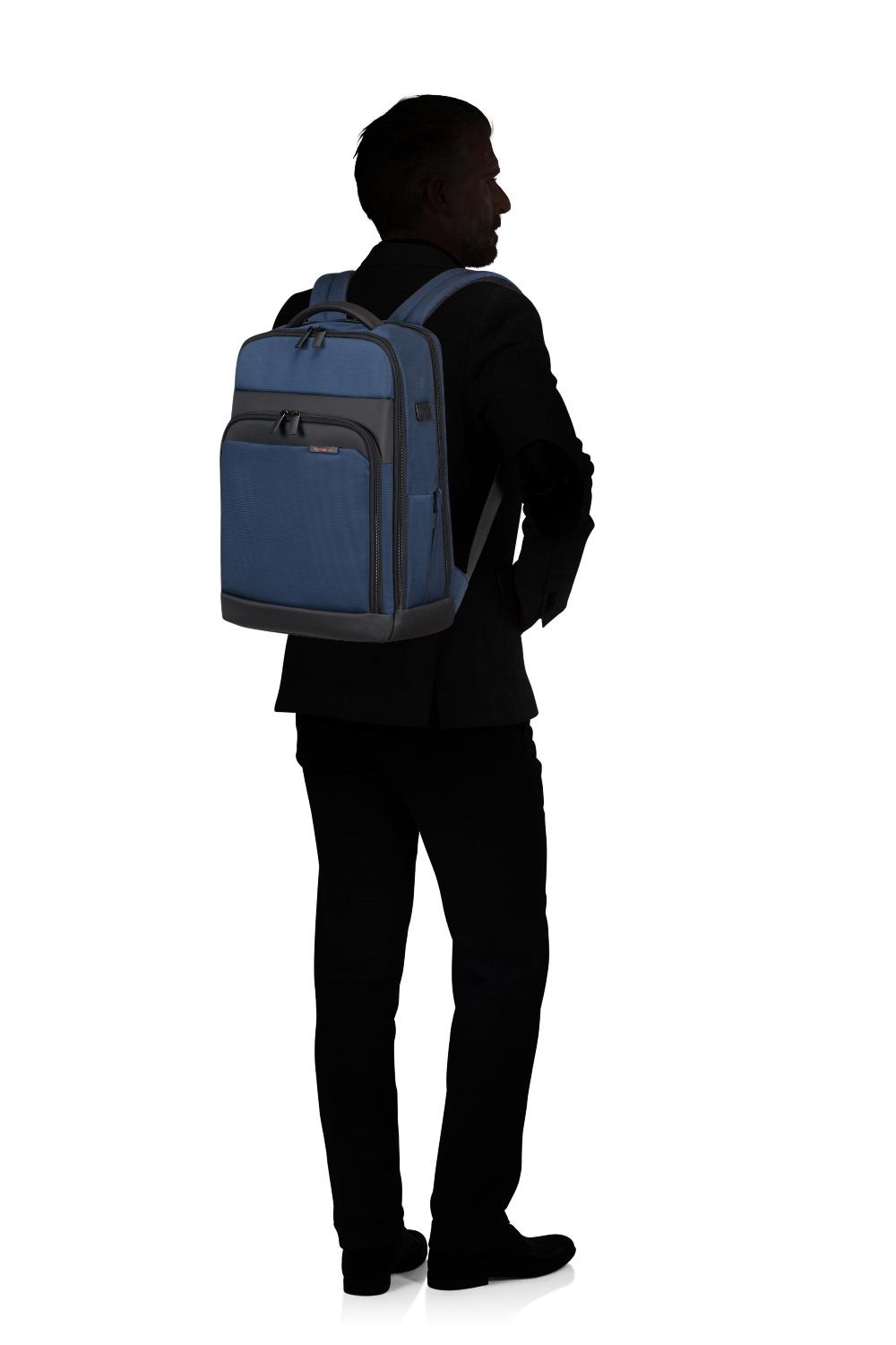 Piquadro laptoprugzak 15.6 inch blue | 022478-Blauw