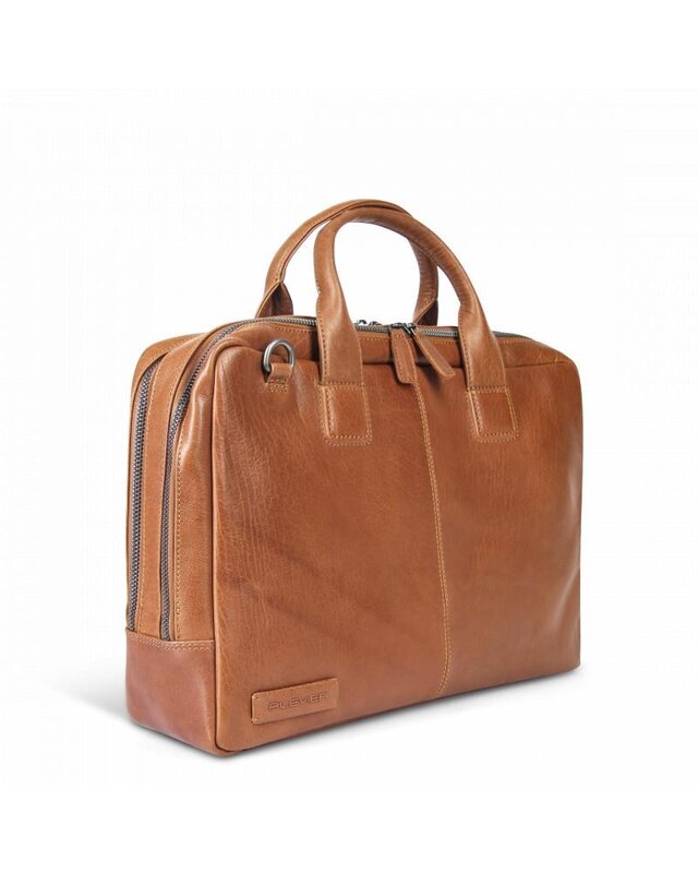 PLEVIER Plevier Flint Laptoptas 15,6" COGNAC