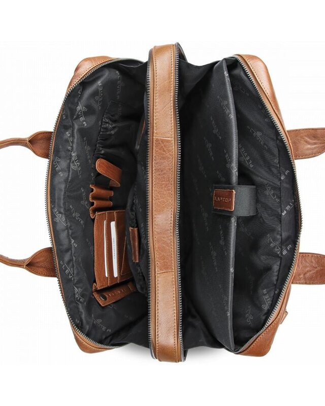 PLEVIER Plevier Flint Laptoptas 15,6" COGNAC