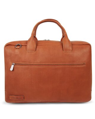 PLEVIER Plevier Lloyd Laptoptas 17.3" COGNAC