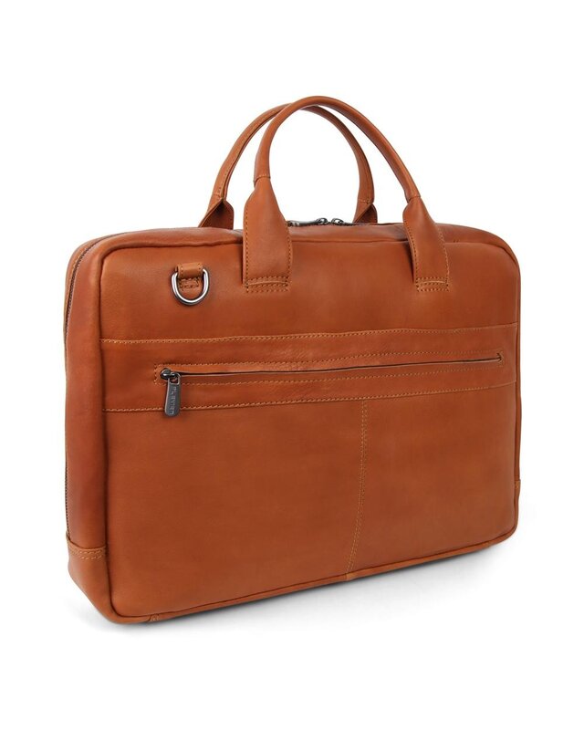 PLEVIER Plevier Lloyd Laptoptas 17.3" COGNAC