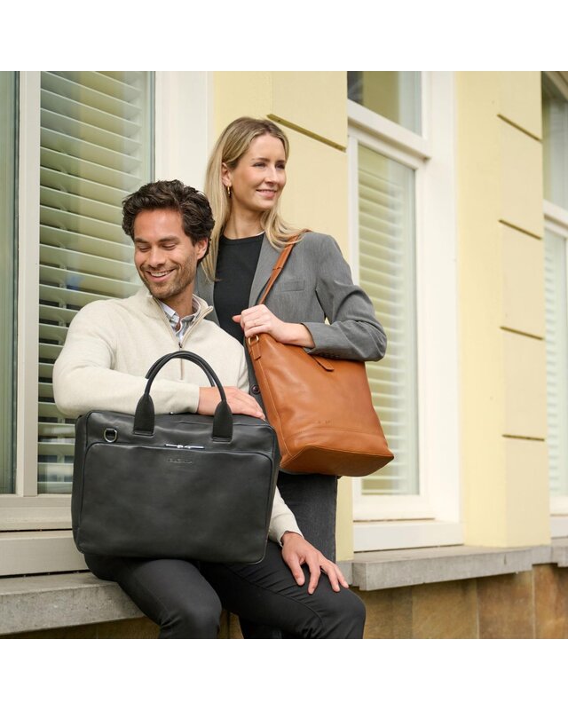 PLEVIER Plevier Bow Bucket Bag 15,6" COGNAC