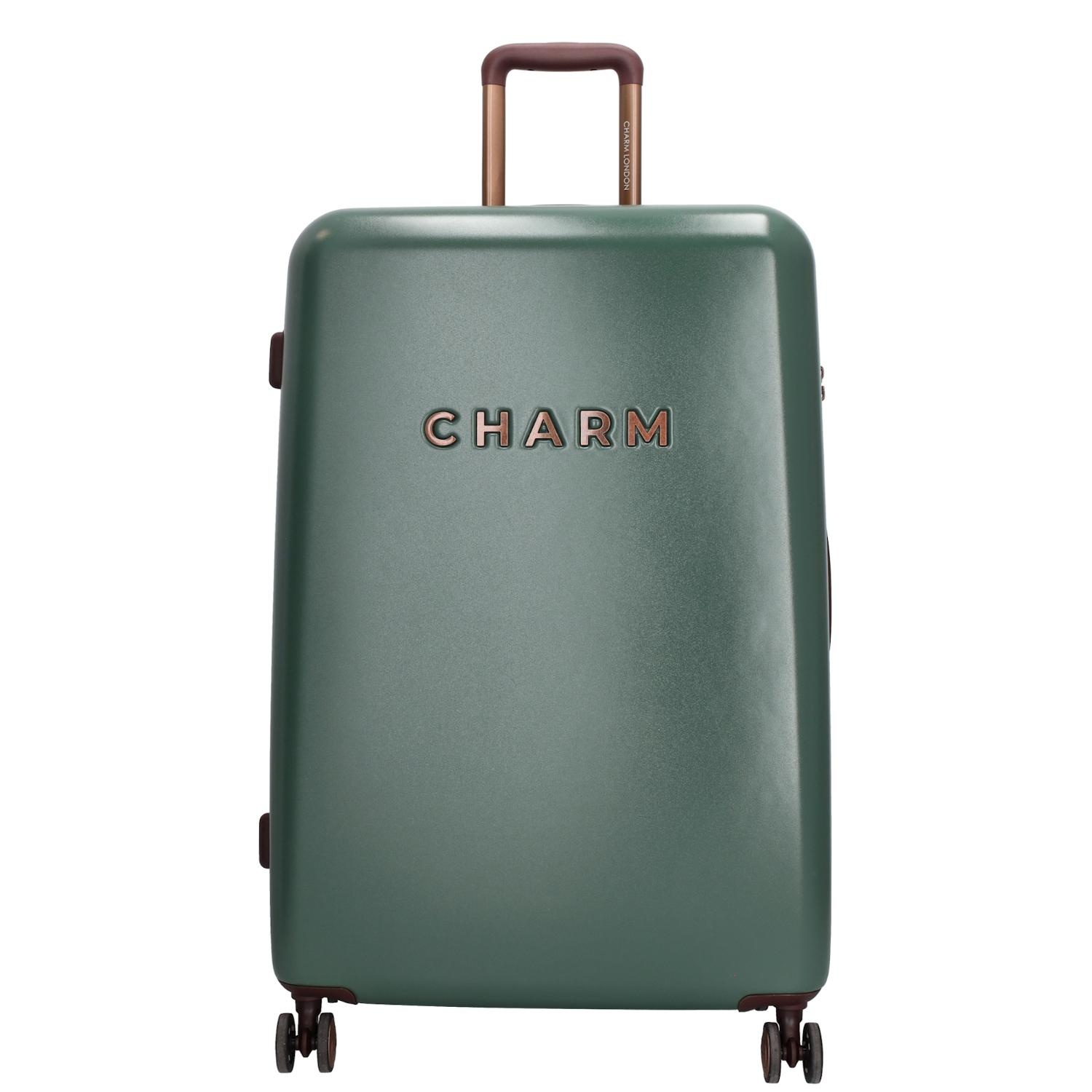 Charm London Travel Trolley L Dark Green