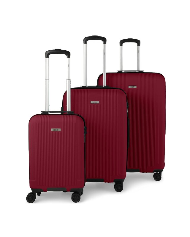OISTR Noorvik Kofferset 3-Delige Set BURGUNDY