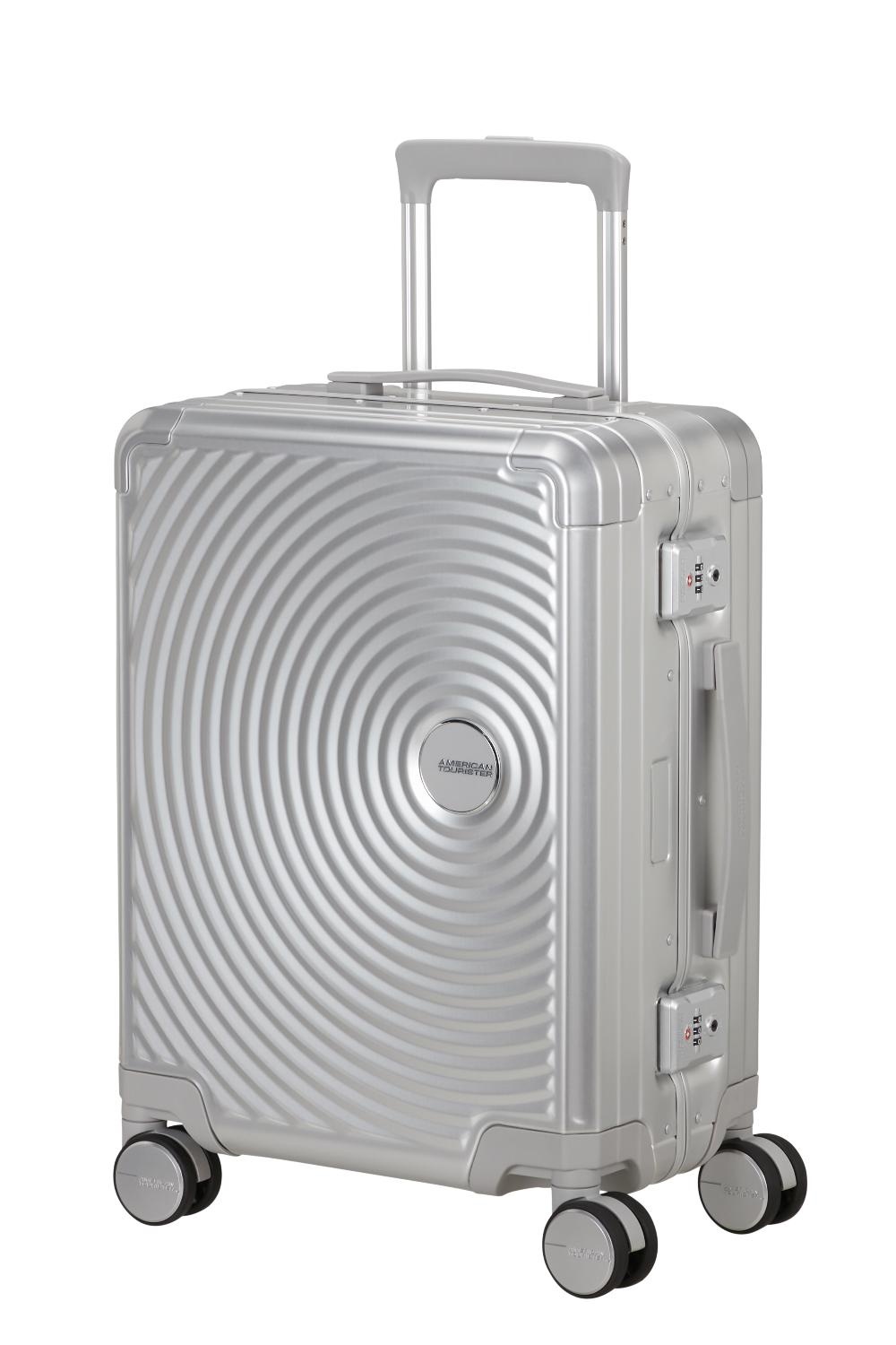 American Tourister Soundbox Spinners zilver