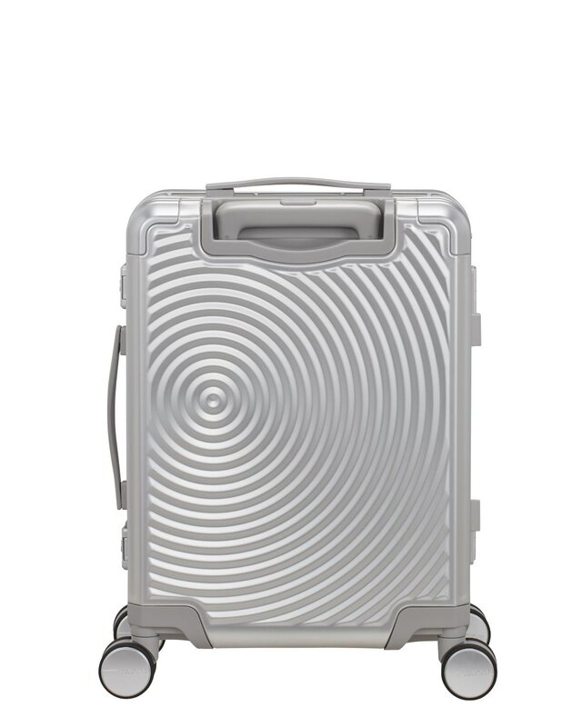 AMERICAN TOURISTER Soundbox Alu 55cm Spinner Zilver
