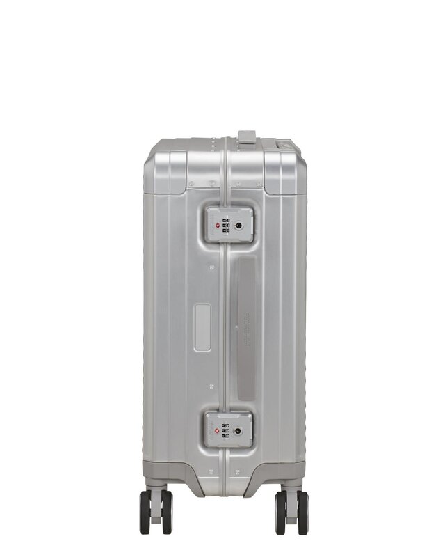 AMERICAN TOURISTER Soundbox Alu 55cm Spinner Zilver