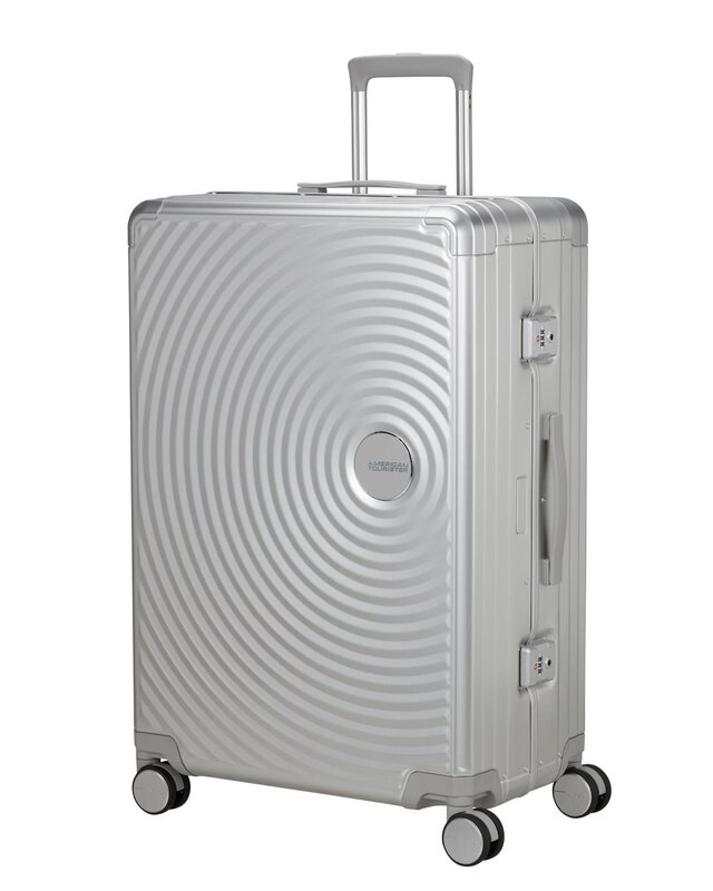 AMERICAN TOURISTER Soundbox Alu 77cm Spinner Zilver