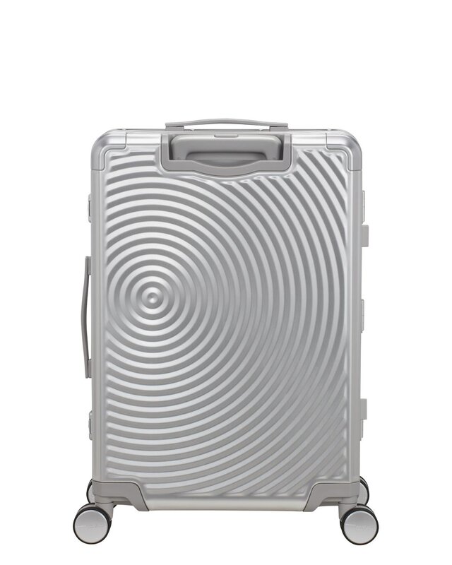AMERICAN TOURISTER Soundbox Alu Spinner 68/25 Tsa Zilver