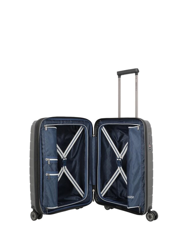 TRAVELITE Air Base 4 Wheel Trolley S EXP Anthracite Metalic