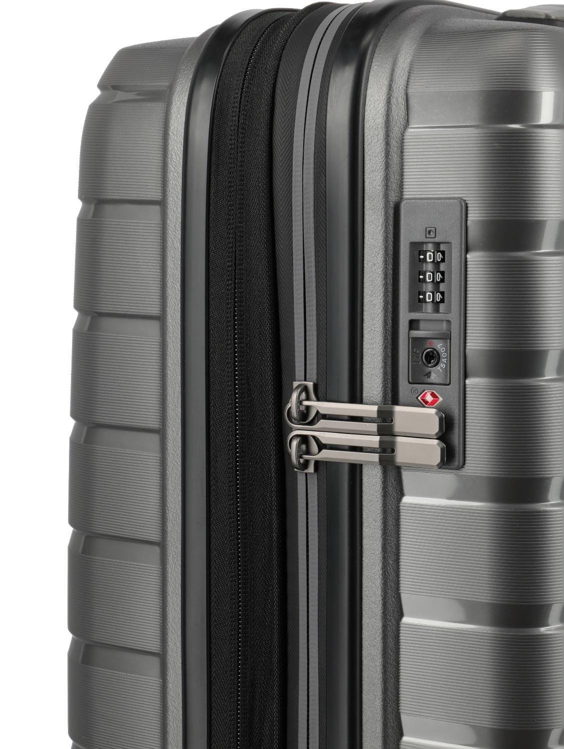 TRAVELITE Air Base 4 Wheel Trolley S EXP Anthracite Metalic