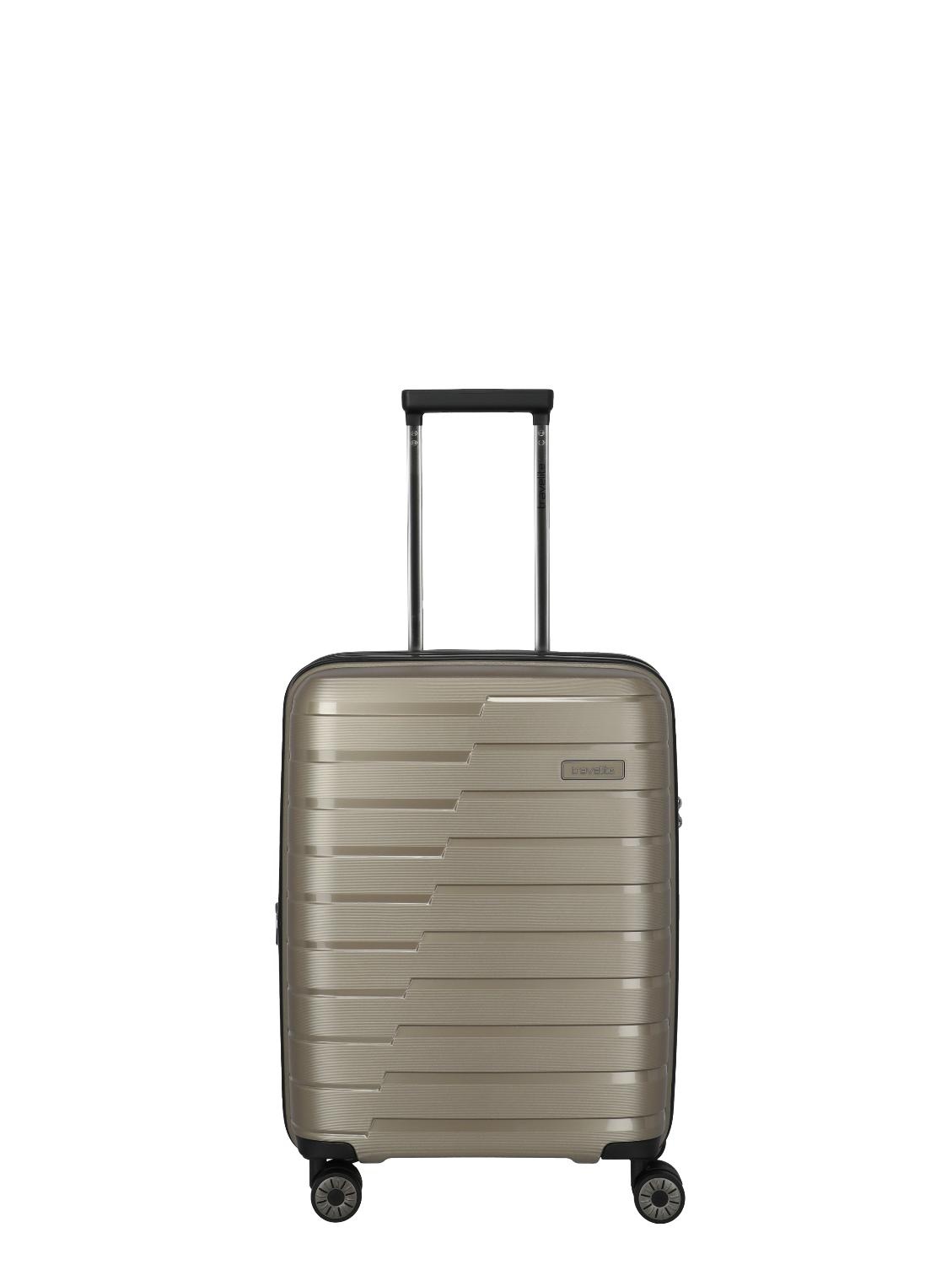 Travelite Air Base 4 Wiel Trolley S Exp Champagne Metallic