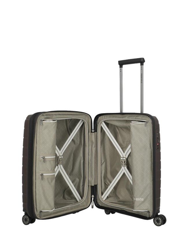 TRAVELITE Air Base 4 Wheel Trolley S EXP Coffee