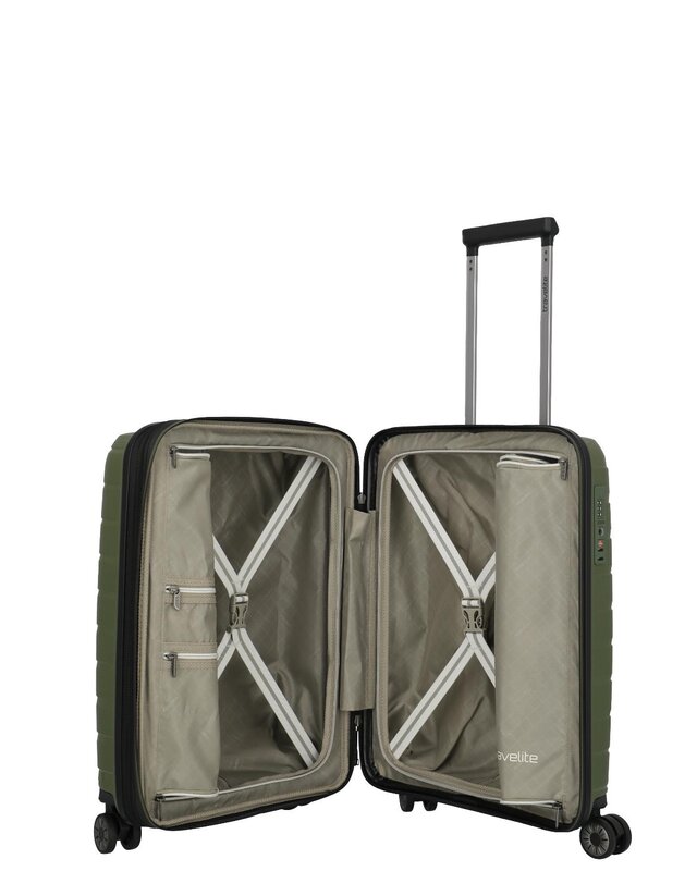 TRAVELITE Air Base 4 Wheel Trolley S EXP OLIVE