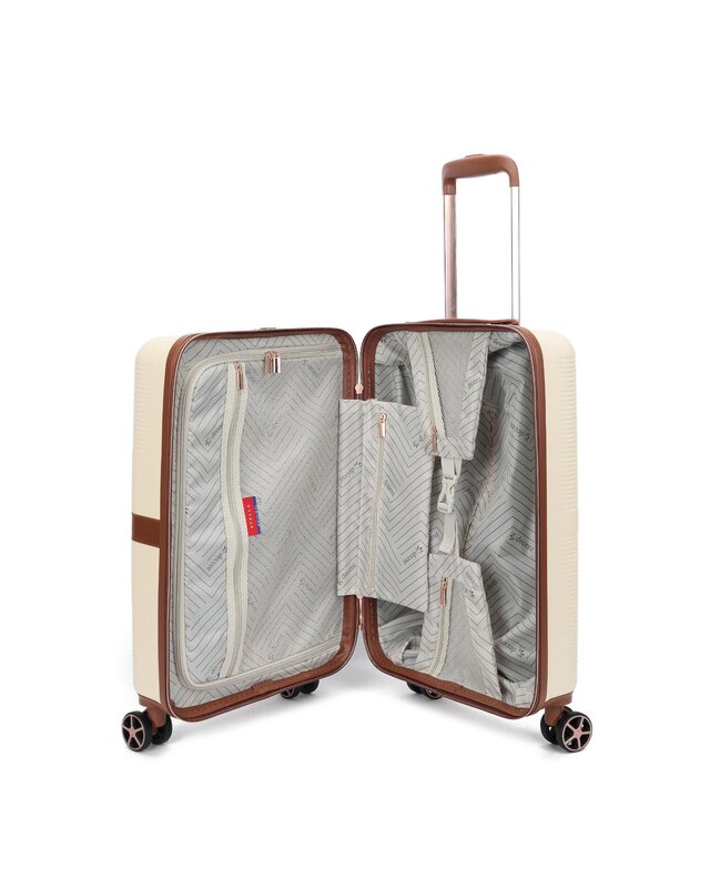 DECENT Decent Stella Cabin Trolley 55 OFF WHITE