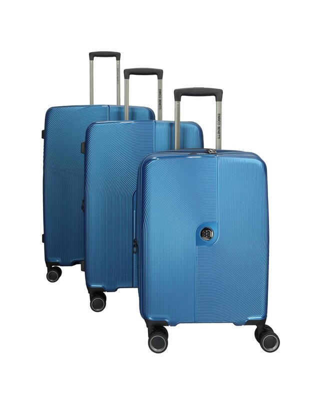 ENRICO BENETTI Richmond 3-delige kofferset PETROL BLUE