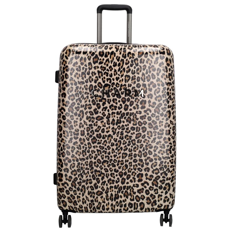 CHARM Charm London Travel Trolley L Luipaard