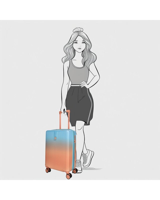 ENRICO BENETTI Havana 3-delige Kofferset Salmon