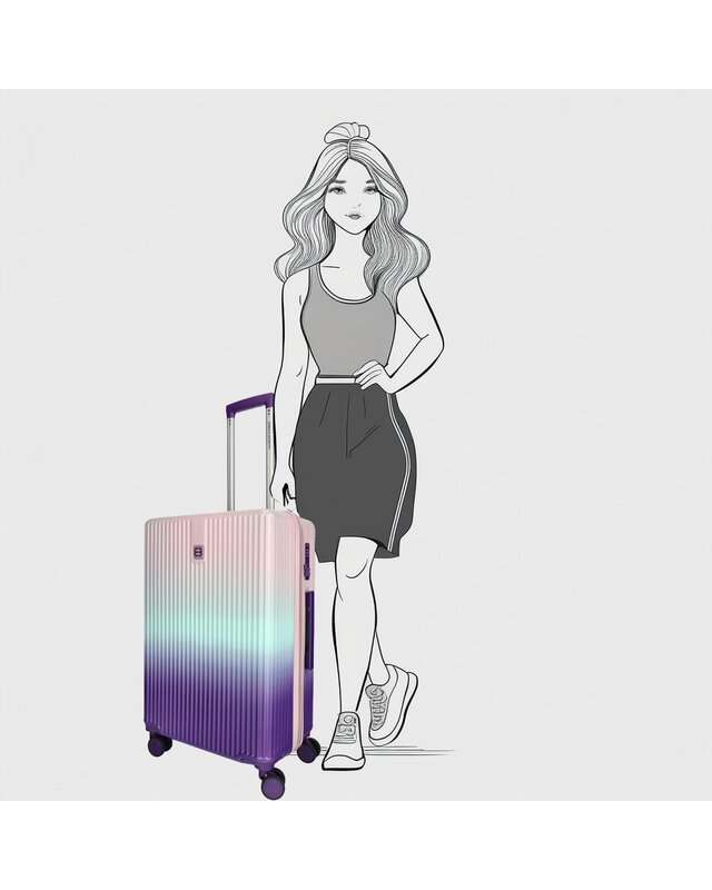 ENRICO BENETTI Havana 3-delige Kofferset Purple