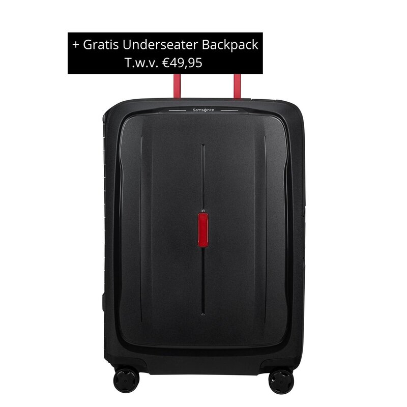 SAMSONITE Samsonite Essens Trolley 69cm Charcoal/Red