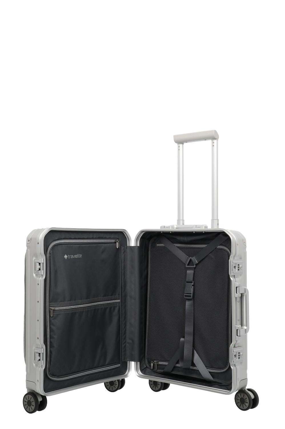 TRAVELITE Next 4 Wheel S Frontpocket Zilver