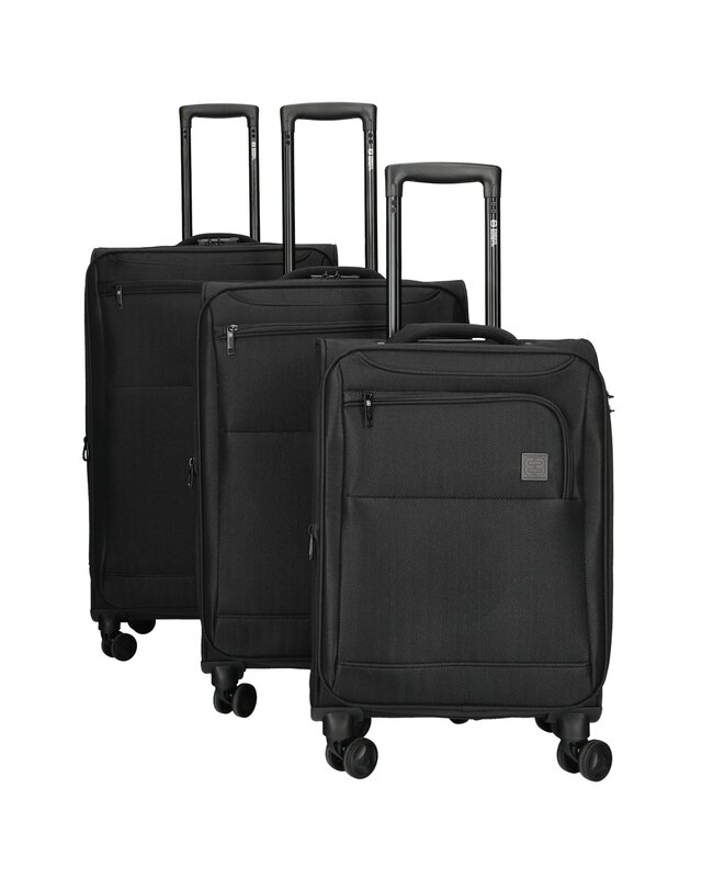 ENRICO BENETTI Oakville 3-delige Kofferset Black